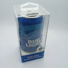#AA)Bud Light Bluetooth Speaker Beer Can Wireless Audio FM Radio Rechargeabl New