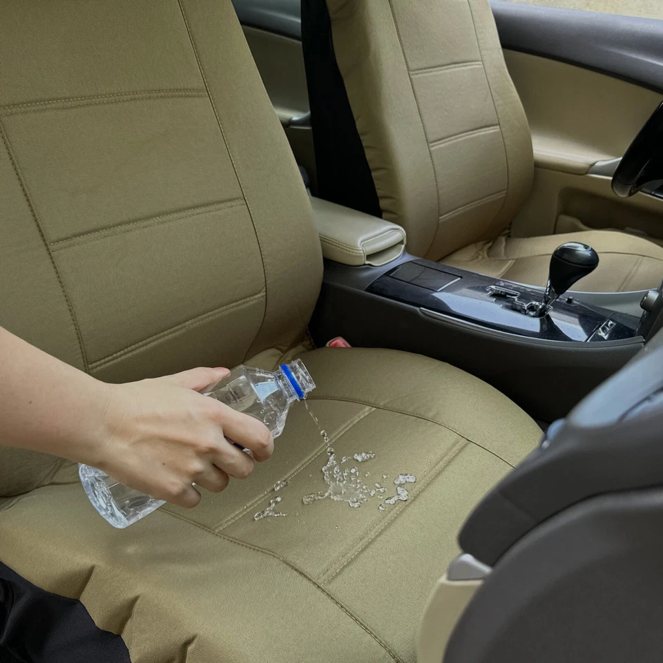 Cubierta de asiento de auto delantero de lona verde oliva impermeable para Chevy Trailblazer 2007-on Foto 3 de 4