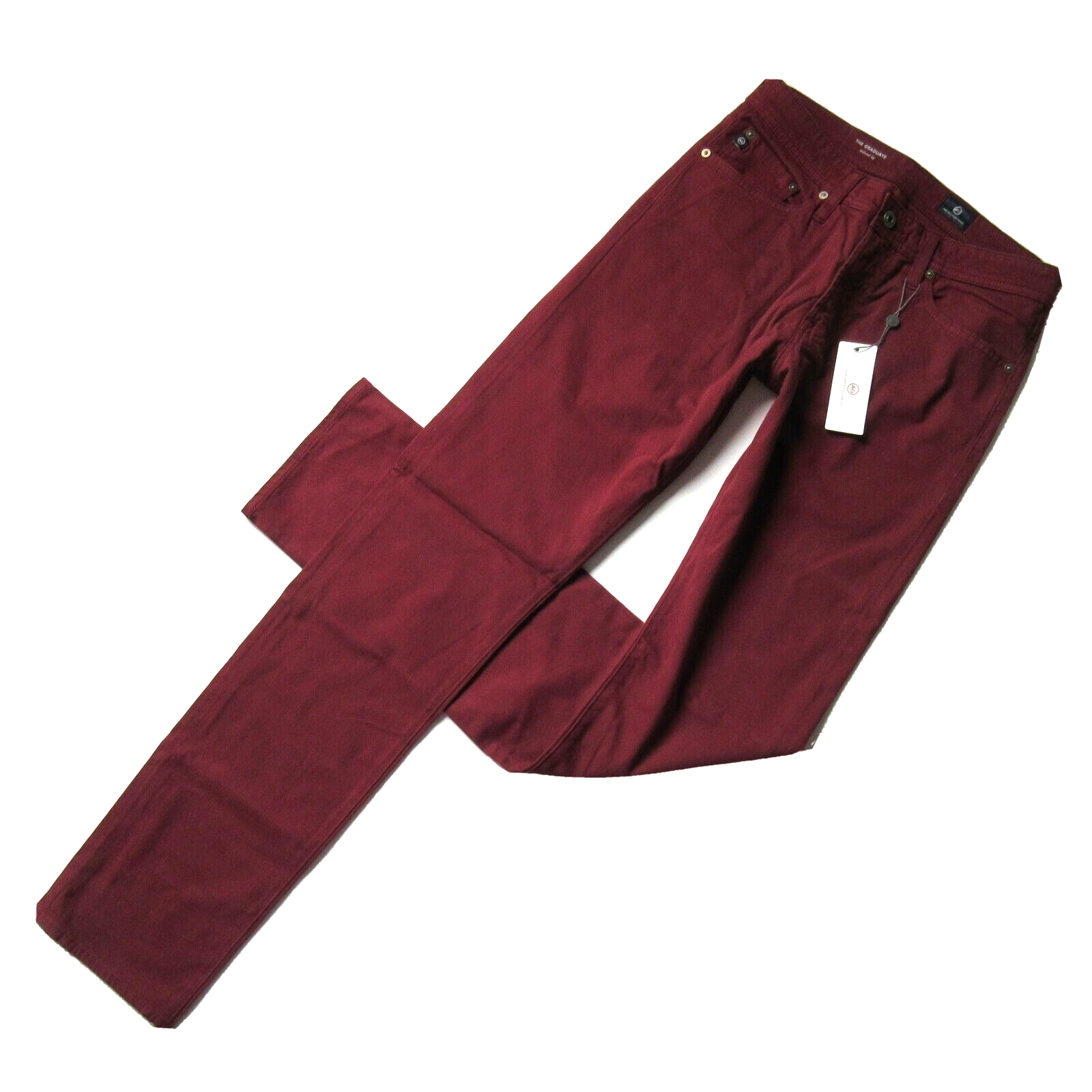 NWT AG Adriano Goldschmied Graduate in Antique Carmine Tailored Pants