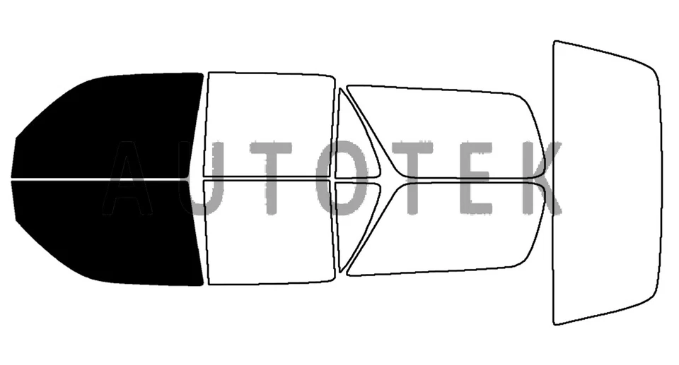 Película precortada ventanas delanteras de dos puertas cualquier tono % para Toyota 4Runner 1996-2002 Foto 2 de 4