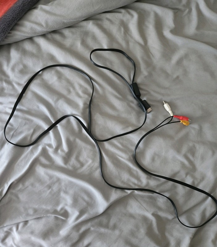 Sony PlayStation Ps1 Ps2 Ps3 - Black Av cable