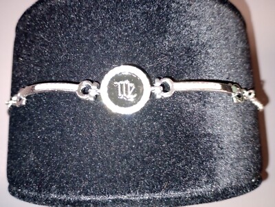 Zodiac/Horoscope Sign Braclet (Virgo)Silver Plated With Artifical Diamonds