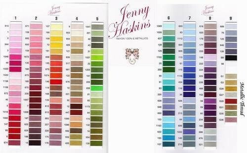 JENNY HASKINS BRAND NEW 50 Spools Embroidery Thread Set - 1000M EACH - Picture 3 of 3