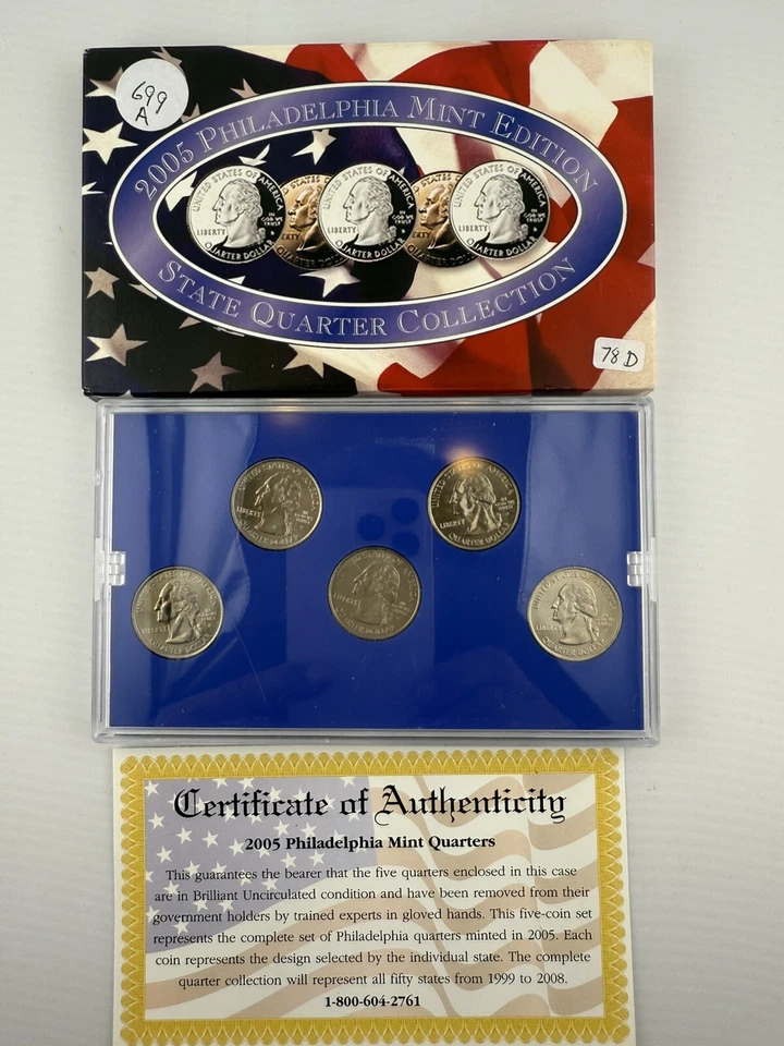 2005 -2007 Philadelphia Mint Edition State Quarter Collection With COA - Image 2 of 4