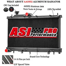 2 Rows Aluminum Radiator for Subaru Forester 2014-2018 2.5L AT 45111SG000
