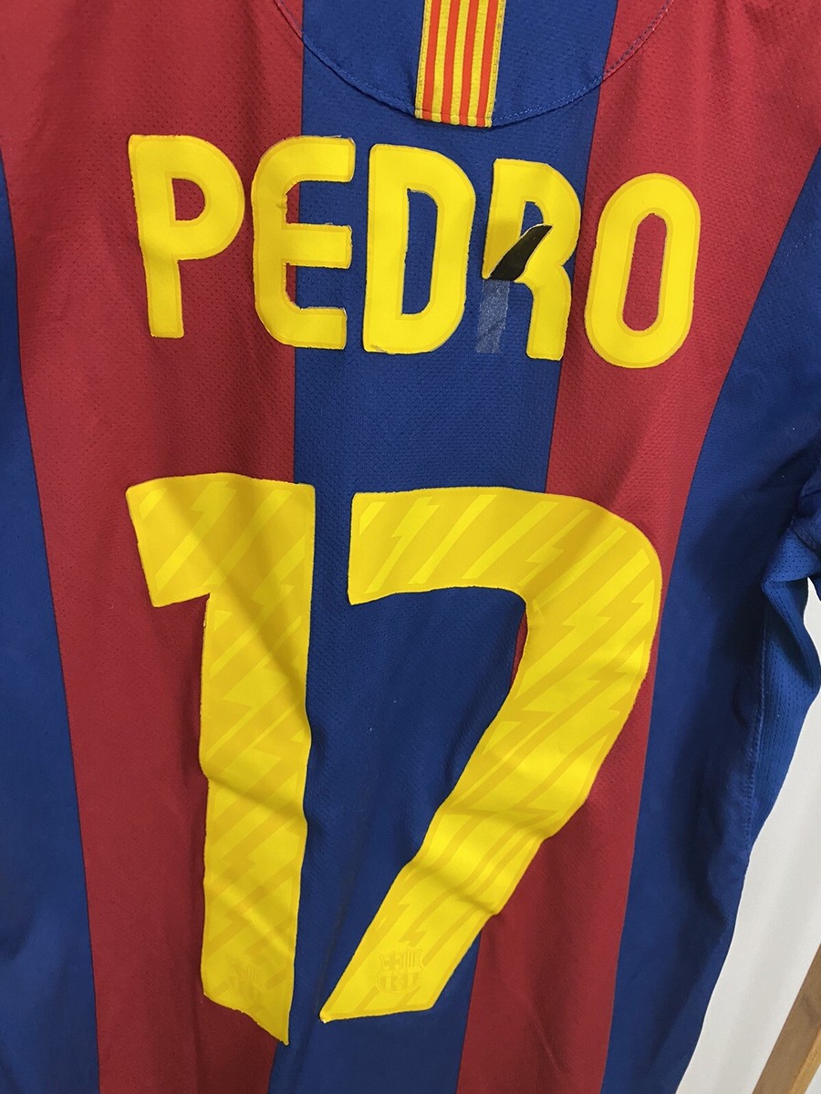 Pedro Rodriguez #17 FC Barcelona 2010-2011 Soccer Fubol Jersey