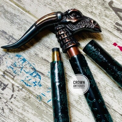 Handgefertigte Nebula Dragon Guardian Design Mythisch majesty Cane Unisex Wander