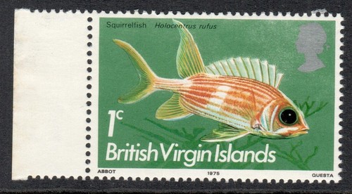 British Virgin Islands Stamp Scott 285 MNH 1c Squirrelfish 1975 - 第 1/2 張圖片