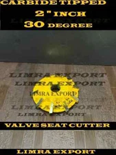 VALVE SEAT BORE CUTTER CARBIDE TIPPED 2" 30 DEGREE TO CUT 3rd ANGLE