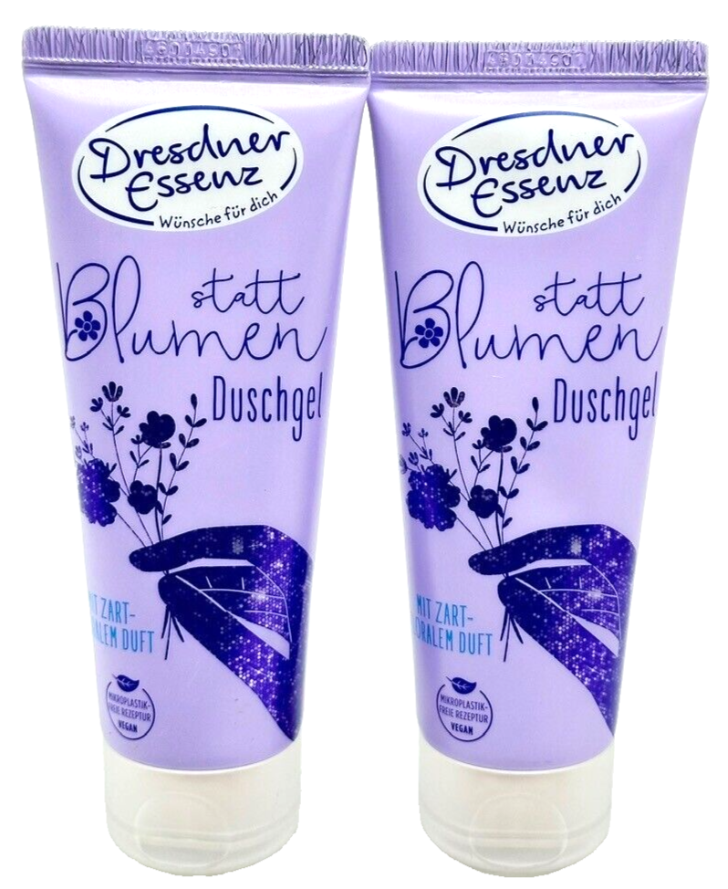 Dresdner Essenz Duschgel 'Statt Blumen' 75 Ml – Vegan, Mit Pfingstrosenextrakt & Weizenprotein