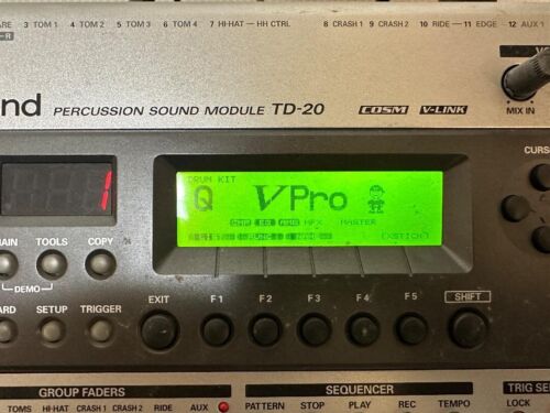 Roland TD-20 W/ TDW-20 V-Drums Percussion Sound Module Test Completed AC100V - Afbeelding 1 van 5