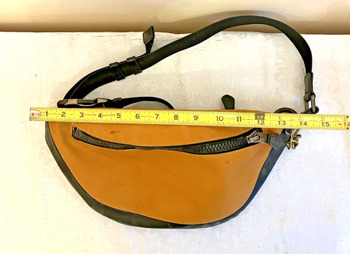 Coach Warren Belt Bag E1957-F79052 Amber Black Leather Crossbody Waist Pack Used - Picture 14 of 18