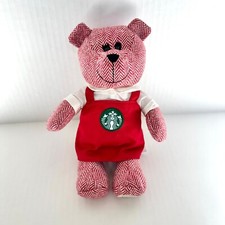 Starbucks Teddy Bear Holiday 2016 Limited Edition Red Apron Bearista Bear Plush