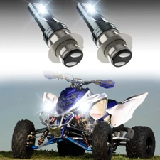 For Yamaha YFZ450 YFZ 450 2004-2016 2017 2018 2X Headlight 6000K White LED Bulbs
