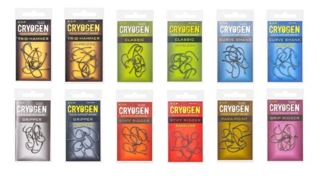 NEW ESP Cryogen Fishing Hooks Trig Gripper Curve Etc *All Types Available!*