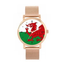 Toff London TLWS-25615 Ladies Wales Flag Watch