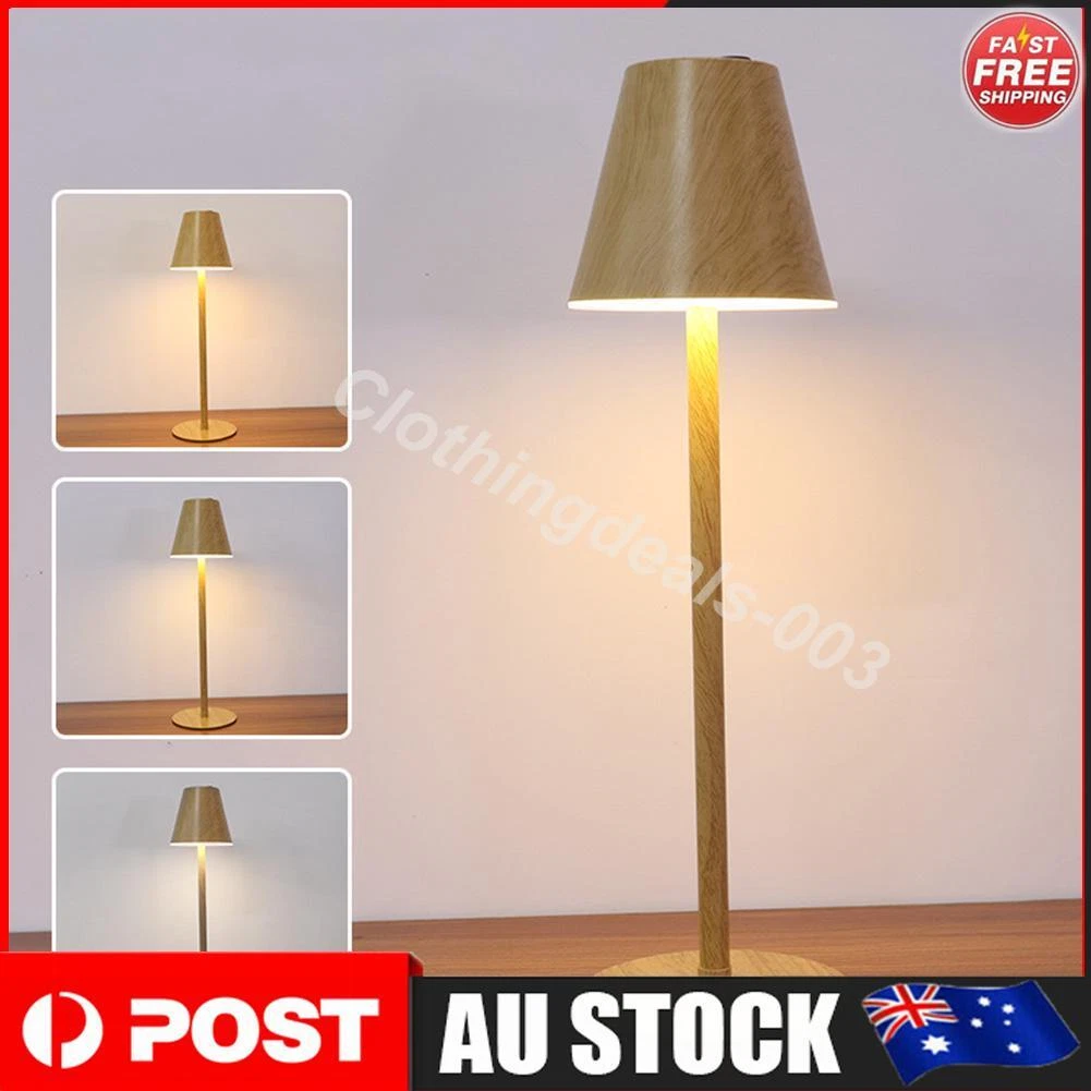 LED Modern Desk Lamp Lighting Decor Metal Electroplating Wireless
