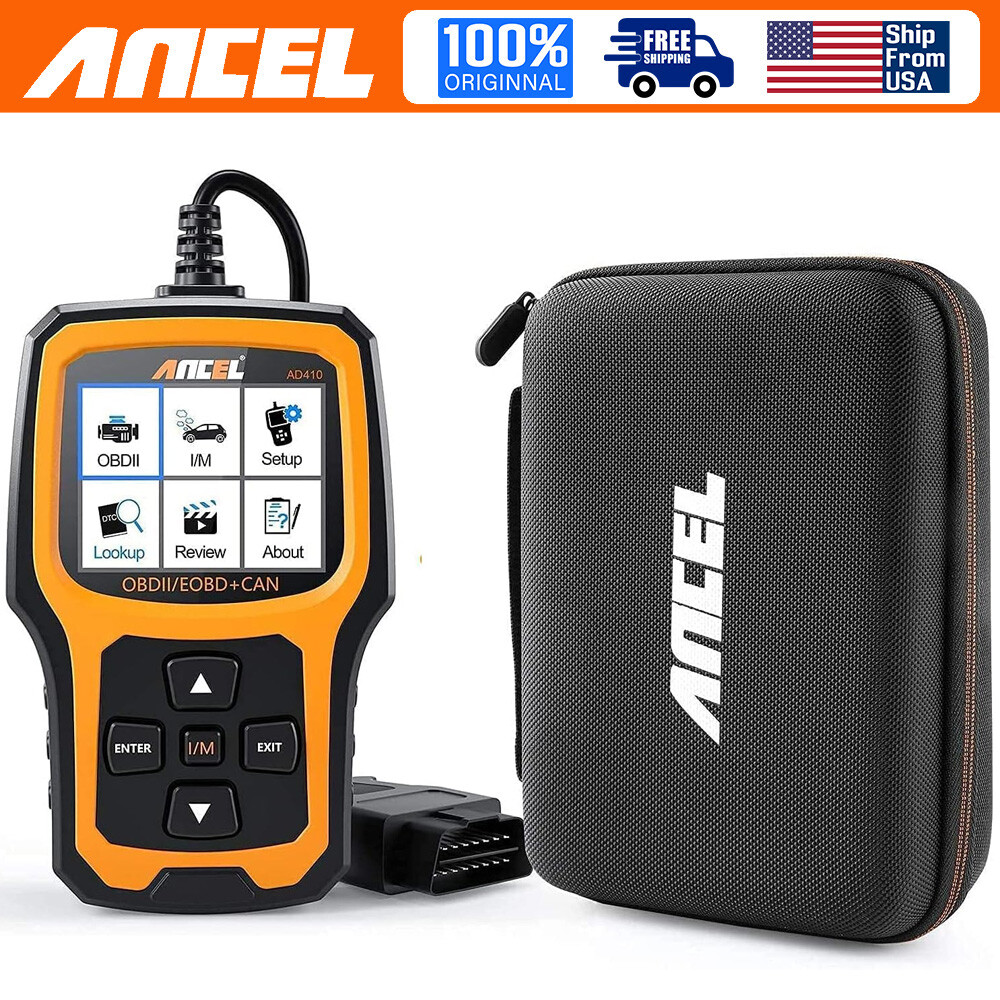 ANCEL AD410 Enhanced OBD II Vehicle Code Reader Car OBD2 Scanner Protective Case-image