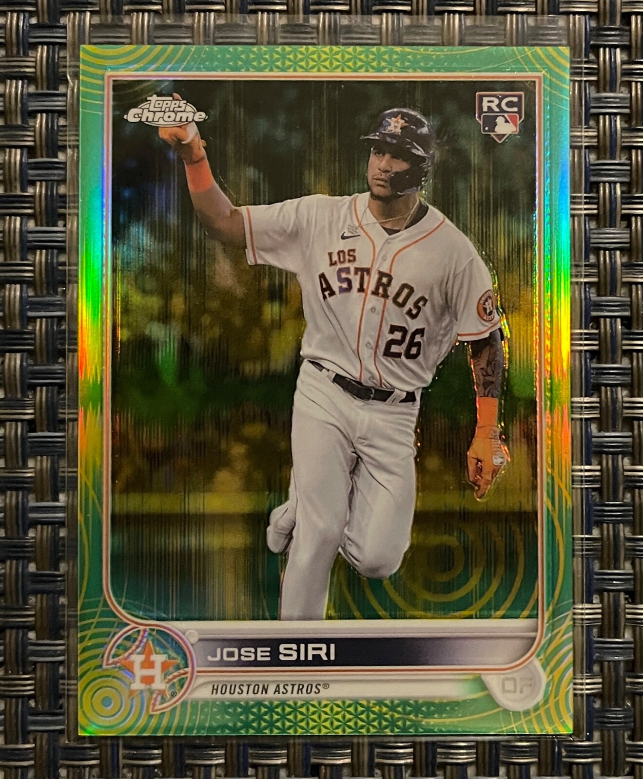 JOSE SIRI 2022 TOPPS CHROME ROOKIE RC #204 GREEN REFRACTOR  #49/99 - RAYS, METS