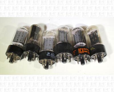 Assorted Brands 17AX4GTA 17AX4 Vacuum Tubes Tested Used Good Lot Of 6