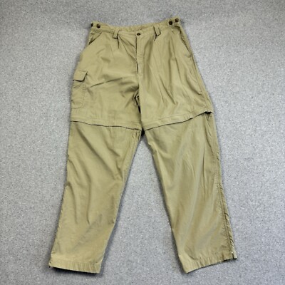 Sierra Trading Post Convertible Pants Women's 14 Nylon Tan Outdoor Hiking Gorp
