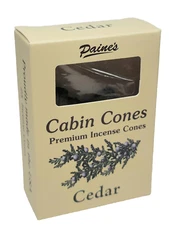 Cedar #25 Incense Log Cabin Cones Paines Maine USA Christmas Tree Campfire