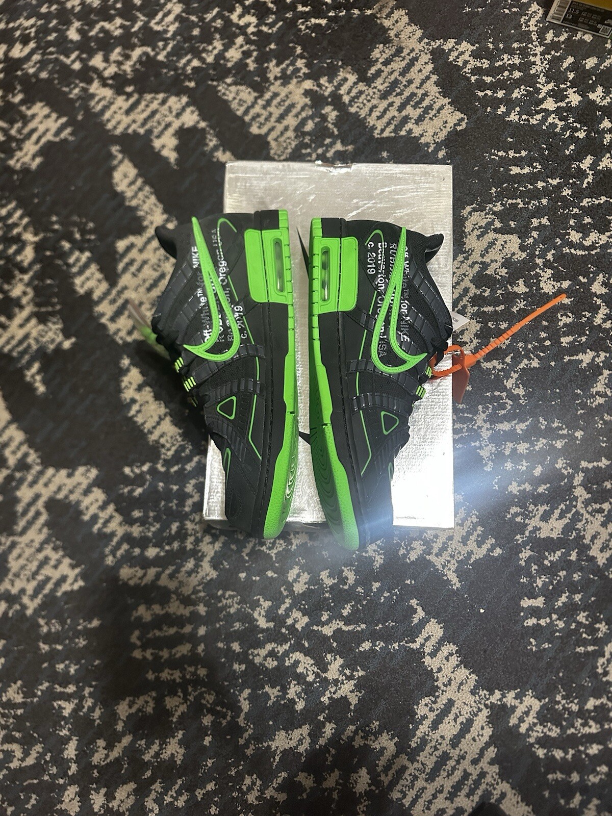 OFF WHITE X NIKE Taglia 11 5 Nike Air Rubber Dunk x Off White Low Green Strike