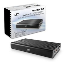 NexStar SX, Dual Bay M.2 NVMe to USB 3.2 Gen2x1, Enclosure w/Clone Function (...