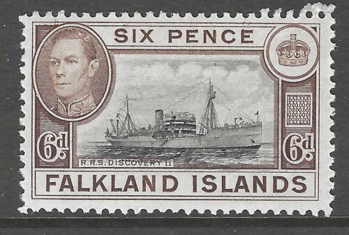 FALKLAND ISLANDS : 1938-49 6d (both colours )   SG 155-6  mint - Picture 1 of 2
