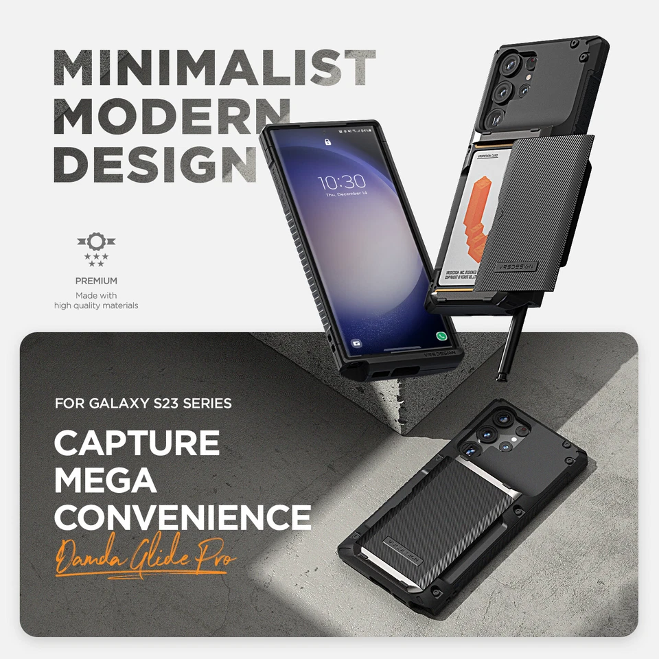 Funda tipo billetera para tarjeta para Galaxy S23 Ultra/Plus VRS [Damda Glide Pro] Foto 3 de 4