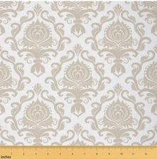 Erosebridal Damask Upholstery Fabric - 1 Yard