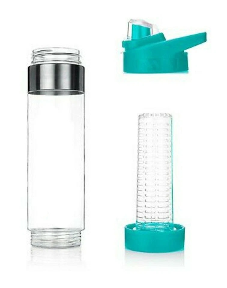 NEW Fruit Infuser Infusion Water Bottle-One Click Open Pro 24oz, yellow USA Yoga - Image 4 of 4