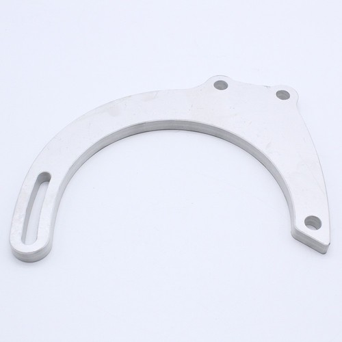 Small Block Alternator Bracket for Chevy For SBC EWP LWP Silver Aluminum - Picture 4 of 12