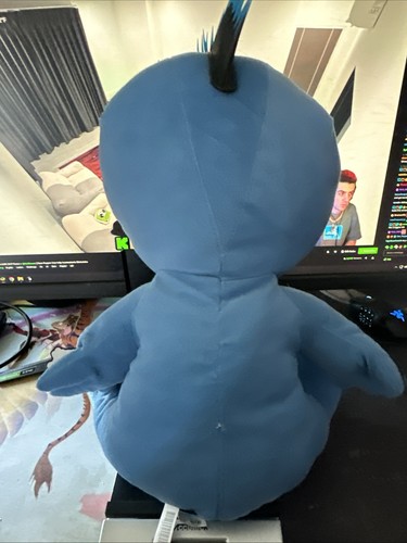Punk Aliens Spiked Hair Plush Blue Stuffed Animal Toy New With Tag 15” Rare Find - Picture 7 of 9