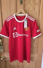 Image of Genuine Adidas Man Manchester United Utd 2021-22 Home Football Shirt. BNwT's