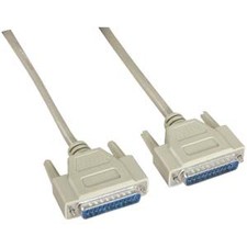 5 Pack of 10Ft DB25 M/M Serial Cable 25C Straight
