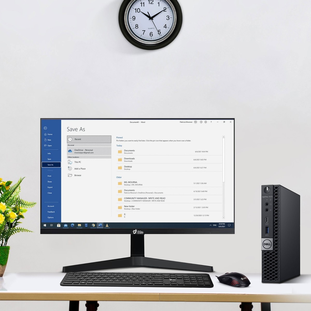 Dell OptiPlex 7070 Tiny Mini PC Intel i7-9th 32GB RAM 1TB SSD