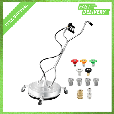 #ad 20 Inch Pressure Washer Surface Cleaner with Stainless Steel Housing Four $313.91