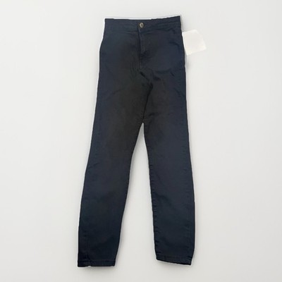 Bershka Damen Skinny Jeans Schwarz Gr. 36 W24 Super Skinny Low Rise