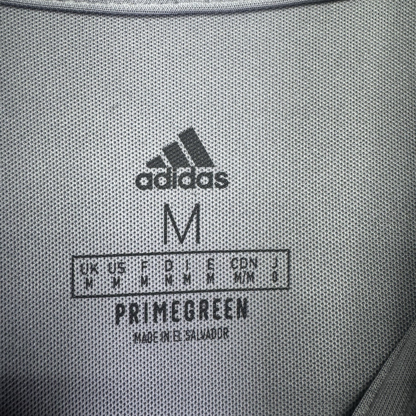 Oakmont Country Club Polo Shirt Men's Medium Gray Adidas Primegreen Golf Stretch thumbnail 7