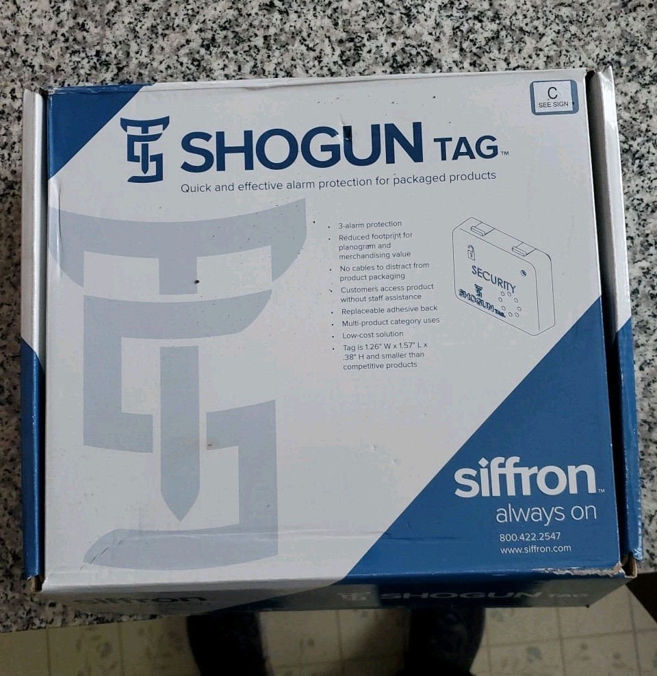 Siffron Shogun Tag-Security Tags Box Of 75 NEW