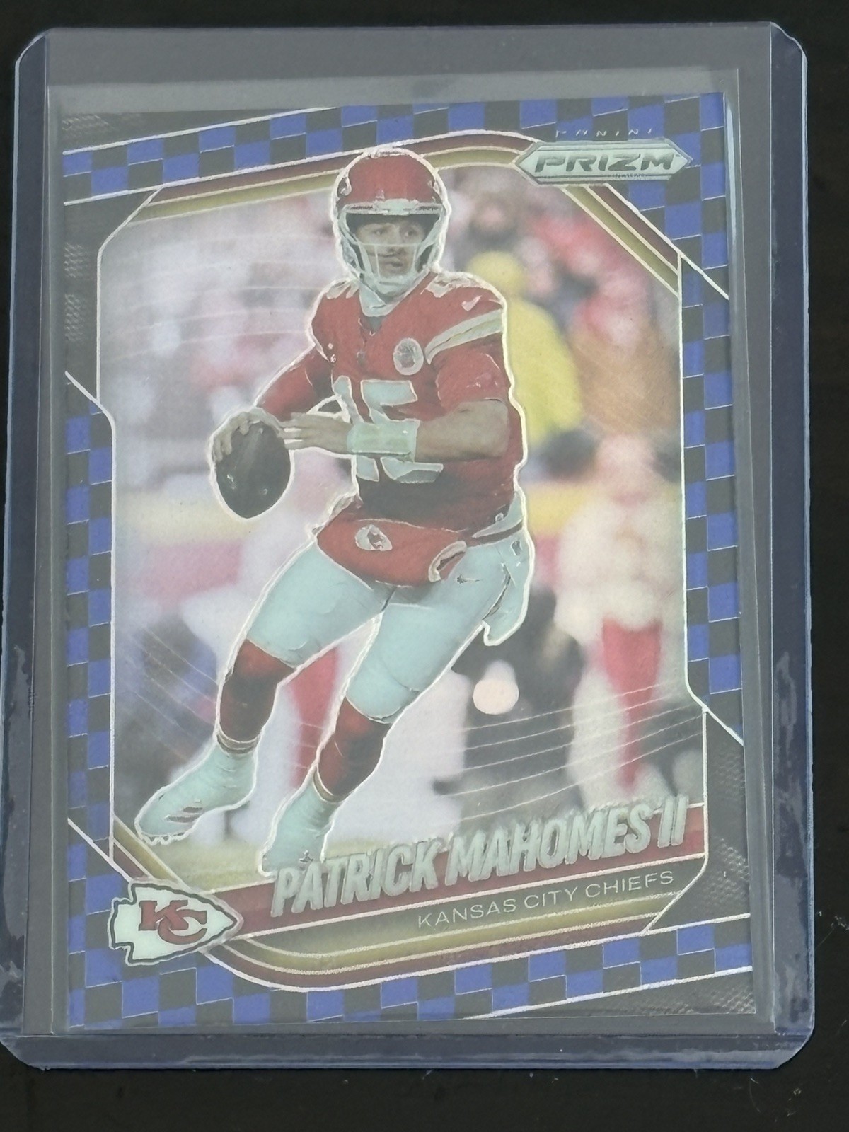 2025 Panini Prizm - Patrick Mahomes II #26 Black & Blue Checker Prizm 🔥🔥