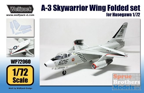 WPD72060 1:72 Wolfpack A-3 Skywarrior Set Piegato Ala (kit HAS) - Foto 1 di 4
