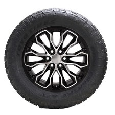 17" Chevy Traverse Gloss Black and Machine Wheels Toyo Open Country AT3 Tires