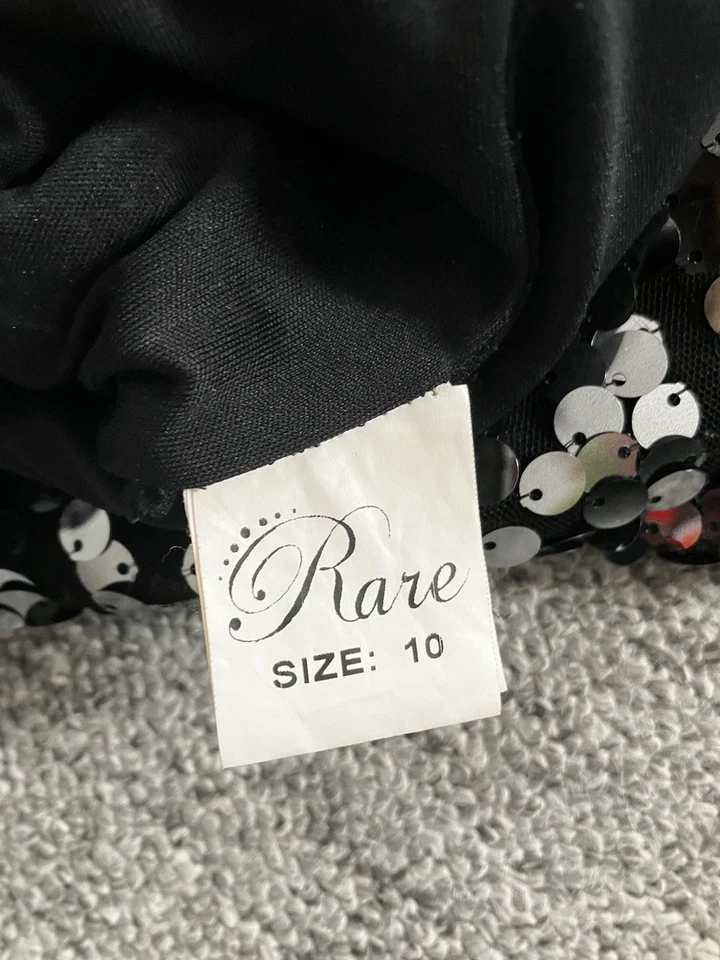 Stunning Sequined Dress With Lace Panel Back - Size 8-10 - Great For Festivals - Image 3 of 4