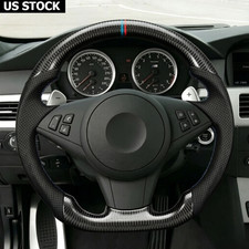 Real Carbon Fiber Steering Wheel For Bmw E60 E61 E62 E63 M5 M6 630i 2006 07-2010 Real Carbon Fiber Steering Wheel For Bmw E60 E61 E62 E63 M5 M6 630i 2006 07-2010