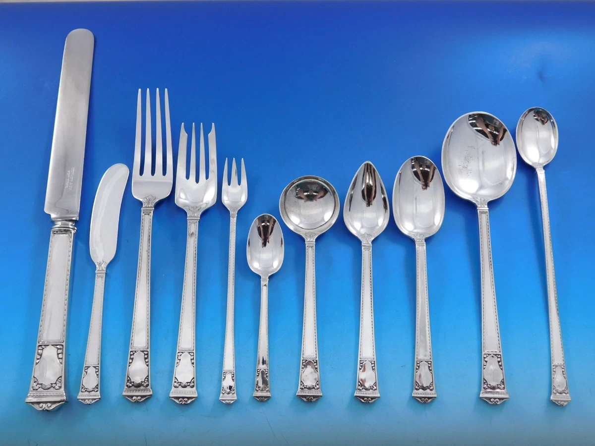 25+ Tiffany & Co. Antique US Sterling Silver Flatware-Sets for
