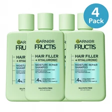 Garnier Fructis Hair Filler Shampoo 10.1 oz - 4 Pack - New