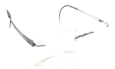 Silhouette 7661 40 6059 Titanium Gray Rimless Eyeglasses Frames 155 Unisex