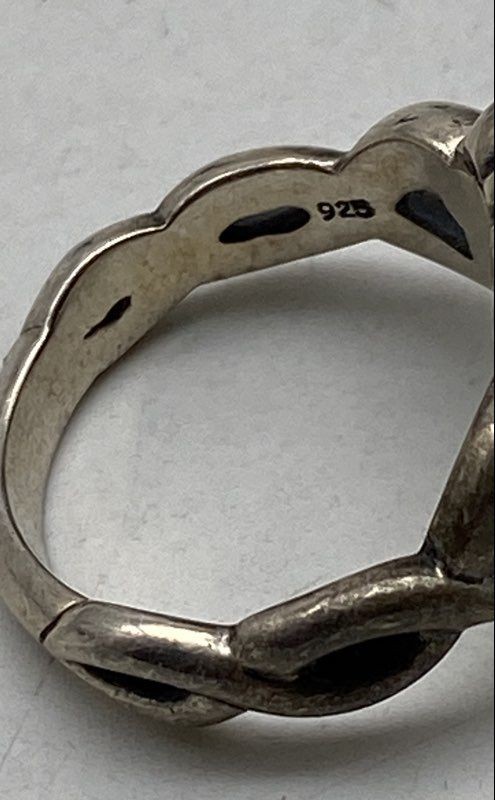 Sterling Silver Assorted Ring Bundle 2 pcs 12.4g - image 7